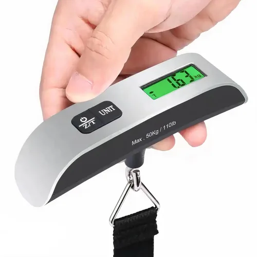 Vista 2 de SimiAqua Báscula de equipaje digital de viaje, báscula digital portátil para maletas para viajes, peso preciso y fácil, accesorio de viaje esencial