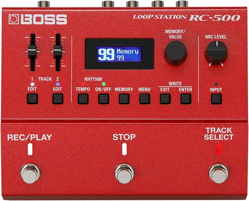 BOSS RC-500 Loop Station | Looper Avanzado de Dos Pistas con Mezcla Integrada y Opciones de Control Profundo | Calidad de Sonido Líder en su Clase |