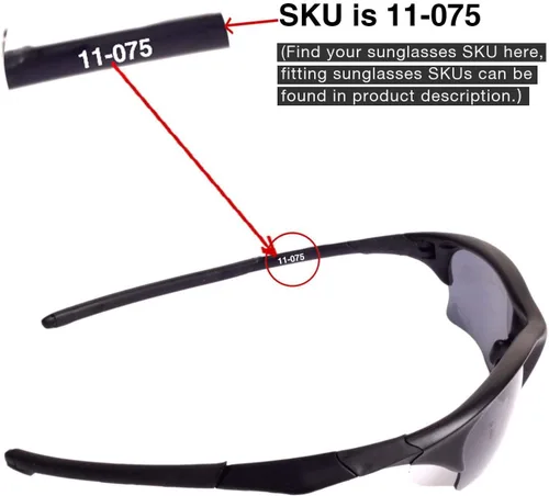 Vista 5 de Walleva Lentes de repuesto para lentes de sol Oakley HalfJacket XLJ, múltiples opciones disponibles, talla única