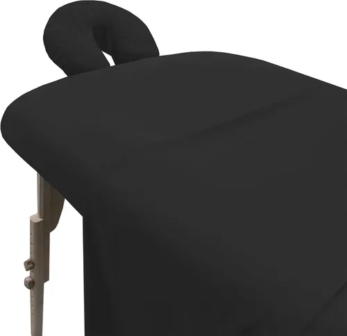 Vista 17 de LONDON LINENS Juego de sábanas de microfibra suave para mesa de masaje, juego de 3 piezas, incluye funda para mesa de masaje, sábana bajera