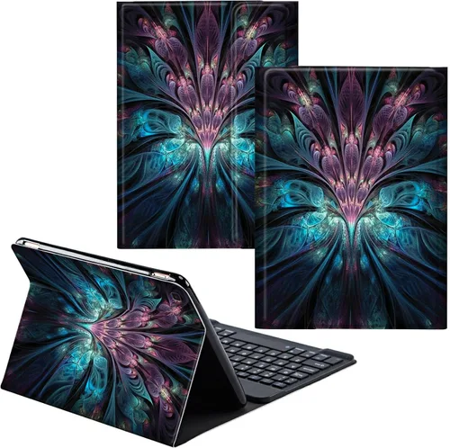 Vista 43 de Funda para Samsung Galaxy Tab S6 Lite 2022/2020 Teclado inalámbrico desmontable y cubierta de cuero PU Funda protectora para tableta para Samsung