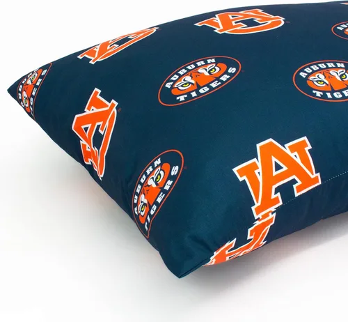 Vista 3 de College Covers Everything Comfy Auburn Tigers - Par de fundas de almohada, estándar, 20 x 30 pulgadas, incluye 2 fundas de almohada
