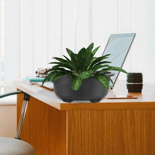 Vista 2 de DOITOOL 2 macetas de entrenamiento de bonsái de plástico de 17 pulgadas con orificio de drenaje, maceta ovalada para bonsái, macetas de cultivo