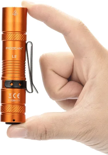 Vista 10 de PIOOCAN Linternas Recargables de 1200 Lúmenes, Linterna EDC de Bolsillo AA de Alto Lúmenes con Clip, Linternas Pequeñas Súper Brillantes, Linterna