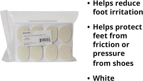 Vista 5 de McKesson Adhesivo de fieltro Pedi-Pad, pie, tamaño 104, 1/8 pulgadas, 100
