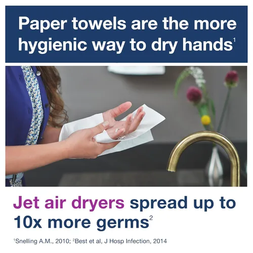 Vista 10 de Tork - Toalla de papel entredoblada H2, universal, 100% fibras recicladas, 16 x 250 toallas, MB540A