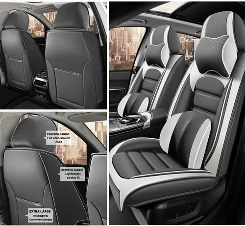 Vista 46 de 5 fundas de asiento para Lexus is 250C 2010-2015, fundas de asiento de automóvil de cuero, impermeables, antideslizantes, fundas de asiento