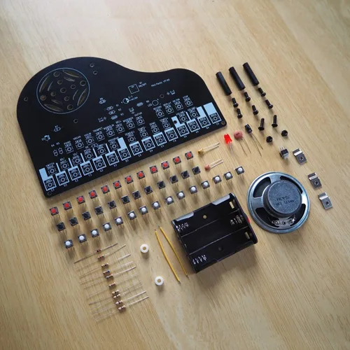 Vista 2 de Kit de Proyecto de Soldadura de Piano DIY, Kit de Práctica de Soldadura Electrónica, Gran Proyecto STEM y Regalo, Multifuncional