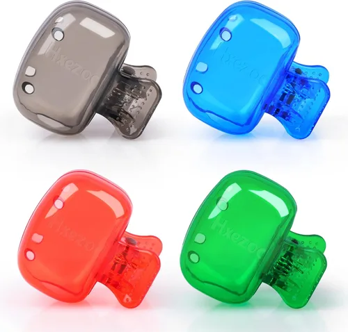 Vista 3 de Hxezoc Paquete de 4 fundas para cabeza de cepillo de dientes de viaje, protector de cepillo de dientes, tapa de pod de cepillo, clip de plástico