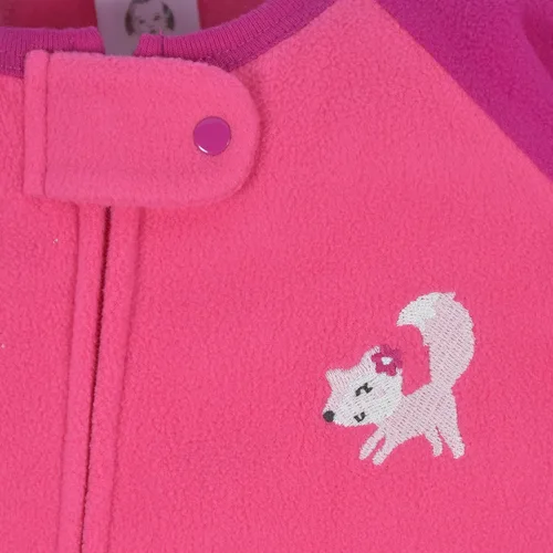 Vista 4 de Gerber Baby Girls' Toddler Loose Fit Flame Resistant Fleece Footed Pajamas 2-Pack