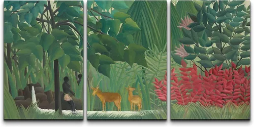 Vista 20 de Wall26 - Lienzo decorativo para pared, 3 piezas, serie de pinturas famosas