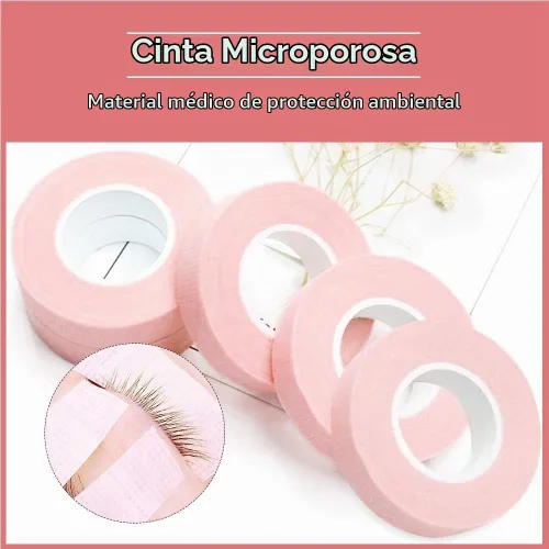 Vista 7 de EBANKU 5 rollos de cinta para extensiones de pestañas, cinta de ojos