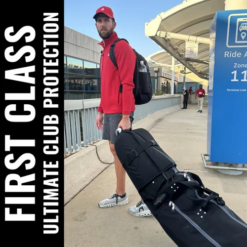 Vista 8 de CaddyDaddy Nueva funda acolchada de primera clase premium para club de golf con ruedas, bolsa de viaje de golf resistente para aerolíneas