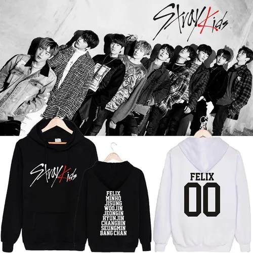 Vista 2 de ACEFAST INC Kpop Stray Kids Hoodie Pullover Hooded Long Sleeve Hoodies for Mens Womens
