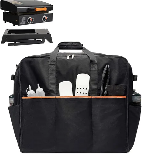 Vista 11 de NOELIFE Funda para Plancha Blackstone de 22 Pulgadas con Capucha y Soporte, Accesorios de Plancha Impermeables para Blackstone de 17 y 22 Pulgadas