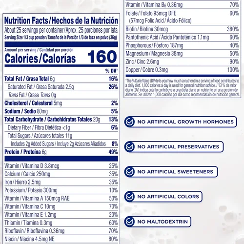 Vista 5 de Enfagrow Premium bebida nutricional para niños, hecha con leche real, omega-3 DHA para el desarrollo cerebral, nutrientes y prebióticos