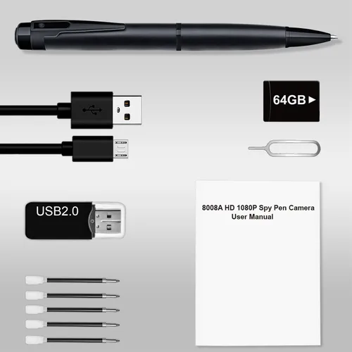 Vista 6 de XISRU Cámara de seguridad pequeña de 64 GB, detección de movimiento 1080P (negro real)