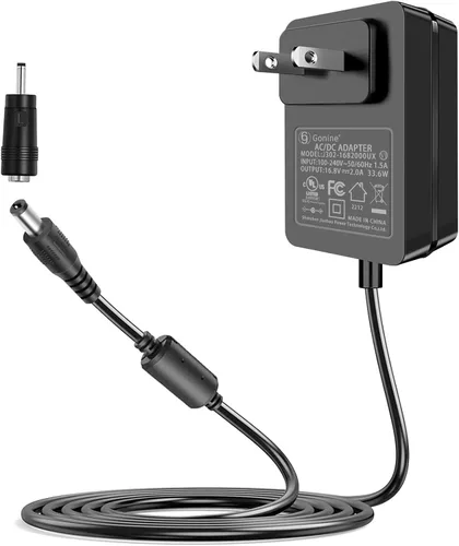 Pistola de masaje de 16.8 V, cargador de batería CC en 16.8 voltios, adaptador de fuente de alimentación 2A 1A, compatible con TheraGun de 16.8 V,