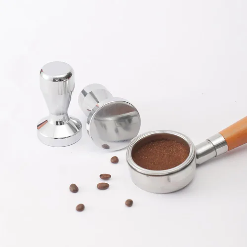 Vista 6 de GSHLLO 1.929 in Acero Inoxidable Café Mano Tamper Base Plana Espresso Tamper Café Polvo Presser Herramienta de Cafetera para Oficina Hogar