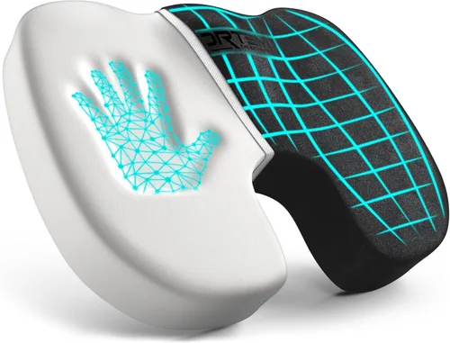 Vista 12 de FORTEM Cojín de asiento, cojín para silla de oficina, espuma viscoelástica para silla de escritorio, ciática, coxis, alivio del dolor de coxis