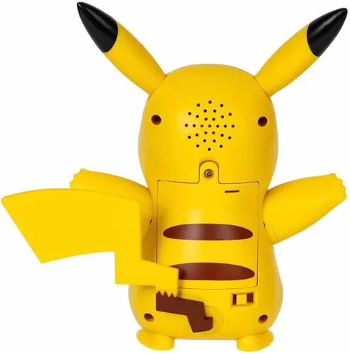 Vista 6 de Pokémon Train and Play Pikachu Deluxe - Figura de Pikachu de 4.5 pulgadas con luces, sonidos y extremidades móviles, además de accesorios