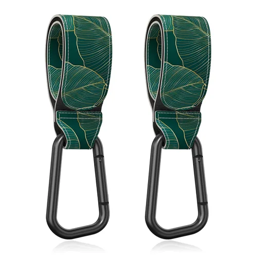 Vista 22 de Ganchos para cochecito de bebé para colgar bolsas, accesorios universales para cochecito, gancho para mamá para bolsa de pañales, carro de compras