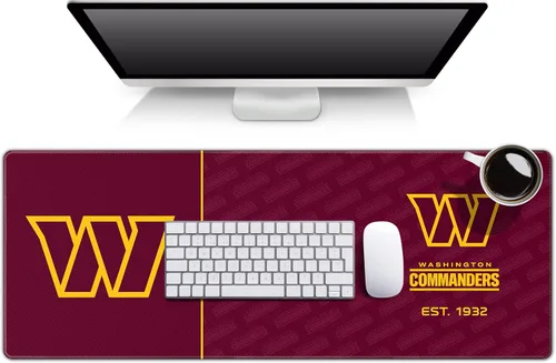 Vista 26 de YouTheFan NFL Logo Series - Almohadilla de escritorio, 31.5 x 12 pulgadas