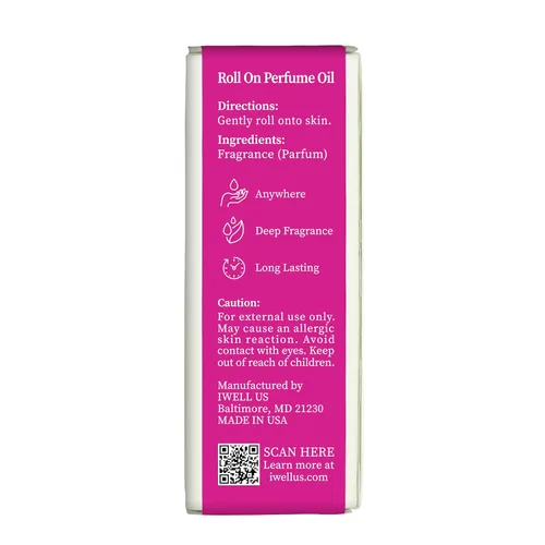 Vista 7 de Well's Oil Roll-On Perfume Oil (Polvo) De Larga Duración Sin Parabenos 0.33 Fl Oz / 10 ml
