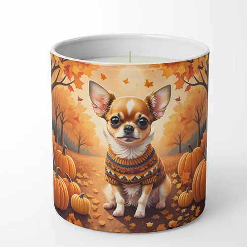 Vista 74 de Caroline's Treasures DAC1001CDL Affenpinscher Fall Decorative Soy Candle Nature Soy Wax Essential Oil Home Decor Ideal for Bedroom Kitchen Bath
