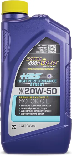 Vista 13 de RAceite de motor royal Purple HPS Alto Rendimiento Street sintético , 5W-20, 1 Cuarto de galón