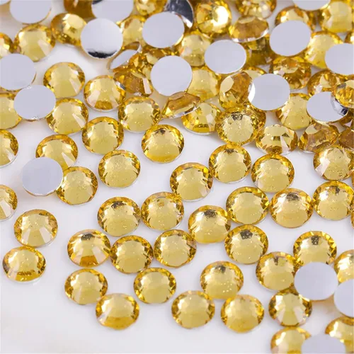 Vista 10 de 1000 diamantes de imitación SS20 de 0.197 in con parte trasera plana de cristal transparente, gemas redondas de cristales para arte de uñas