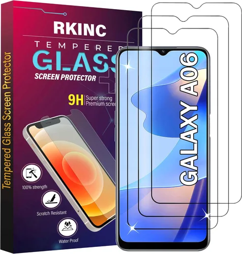 Vista 25 de RKINC Protector de pantalla [paquete de 3] para Samsung Galaxy A13 4G/5G, protector de pantalla de vidrio templado de privacidad, antiespía