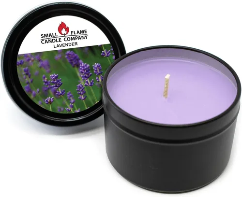 Vista 9 de Vela de soja natural hecha a mano de Small Flame Candle Company (vainilla frambuesa negra)