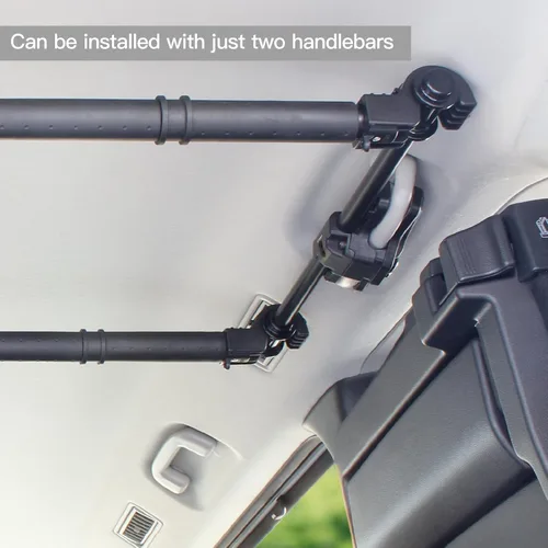 Vista 2 de LITTLEMOLE Soporte para Caña de Pescar para Vehículos, Capacidad para 6 Cañas, Resistente Ajustable de 34-57 Pulgadas, Portacañas de Techo