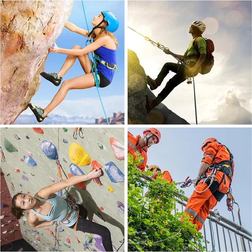 Vista 4 de Nice C Cuerda de Escalada, Cuerda de Rescate, Cuerda de Construcción, Cuerda de Escalada en Roca, Estática de 10mm, 32 pies/64 pies/96 pies/160