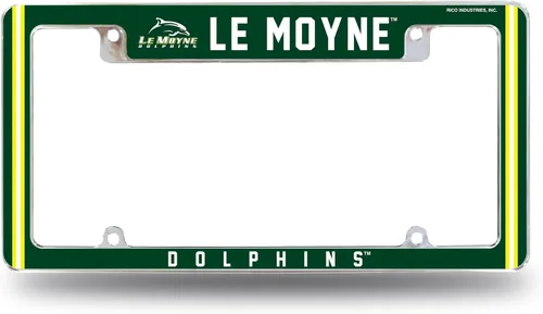 Vista 36 de Rico Industries NCAA Marco de matrícula automotriz estándar cromado de 12" x 6" para automóvil/camión/SUV (escuelas L-M)