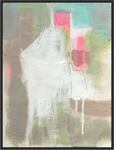 Vista 11 de Amanti Art Framed Canvas Wall Art 24x18 Retro Splash II by Jennifer Goldberger, Framed Wall Art Canvas, Abstract Artwork, Traditional Decor, Medium