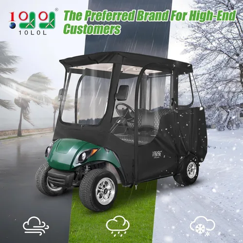 Vista 2 de Caja de conducción para carrito de golf 10L0L 2/4 pasajeros para Yamaha G14 G16 G22 G29 Drive2 con cremallera resistente, cubierta de lluvia