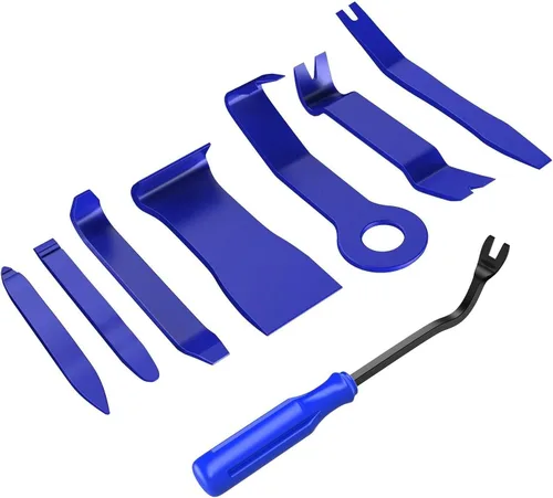 Vista 16 de GOOACC Kit de herramientas de extracción de moldura automática de 6 piezas, kit de herramientas antiarañazos para panel de tablero de audio de Negro