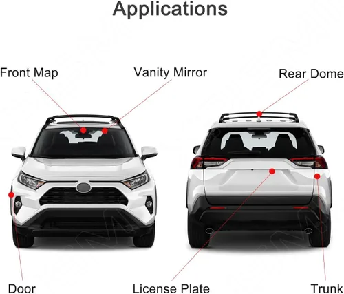 Vista 3 de Kit de 16 luces LED interiores Sienna blancas de 6000 K, repuesto para Toyota Sienna 2011 2012 2013 2014 2015 2016 2017 2018 2019 2020 2021