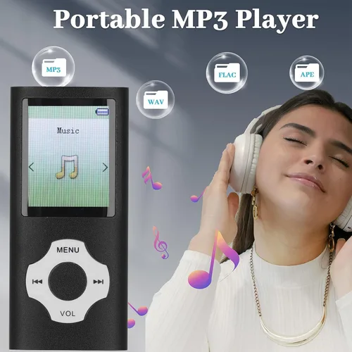Vista 5 de MP3 Player MP4 Player Digital Audio Player 1.8 Inch Color Screen 16GB Memory Card HiFi Lossless Sound with Expandable Storage for Study Fitness