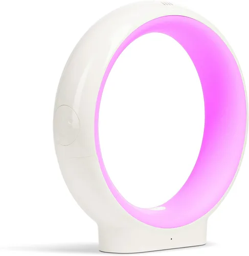 Vista 5 de LuvLink Infinity Voice v2 Send Sounds & Color - Lámpara de amistad galardonada (juego de dos, blanco)