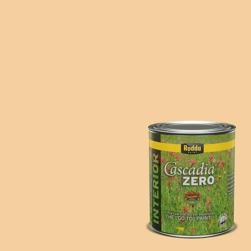 Vista 208 de Rodda Paint CASCADIA ZERO - Pintura e imprimación semibrillante para interiores en uno, cuarto de galón, bizcocho de limón