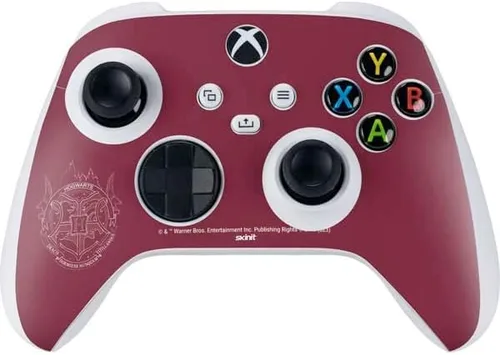 Vista 13 de Skinit Decal Gaming Skin Compatible with Xbox Series S Controller - Officially Licensed Wizarding World Harry Potter Slytherin Crest Design Verde
