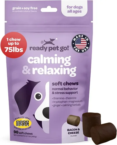 Vista 12 de Masticables para Alergias de Perros con Probióticos Masticables para Alergias Estacionales para Perros con Aceite de Salmón Salvaje de Alaska