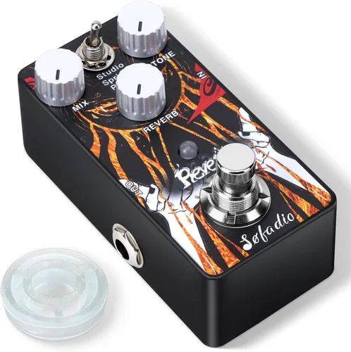 Vista 4 de Pedal de efectos ABY, conmutador AB de selector de línea de caja, Mini pedal de efecto de guitarra eléctrica, True Bypass (ABY)