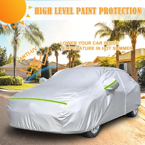 Vista 6 de Fundas impermeables de repuesto para Honda Civic Sedán 2011-2025, 6 capas para todo tipo de clima, ajuste personalizado, con puerta con cremallera