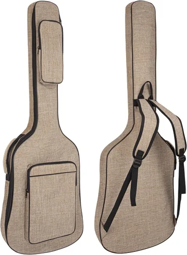 LETSROCK Estuche para Guitarra Bajo, Bolsa de Concierto para Guitarra Bajo Acolchado Grueso Impermeable de 0.38 Pulgadas Mochila Suave Bolsa de