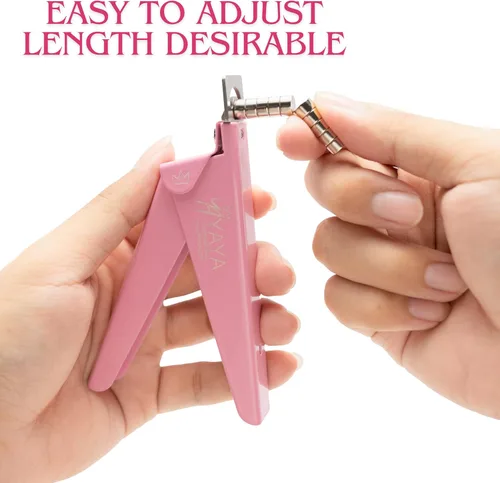 Vista 4 de Yaya Acrylic False Nail Clippers with Magnets,Nail Cutters for Nail Tips,Nail Tip Cutter with Length Measurement, Acrylic Nail Cutter with Sizer