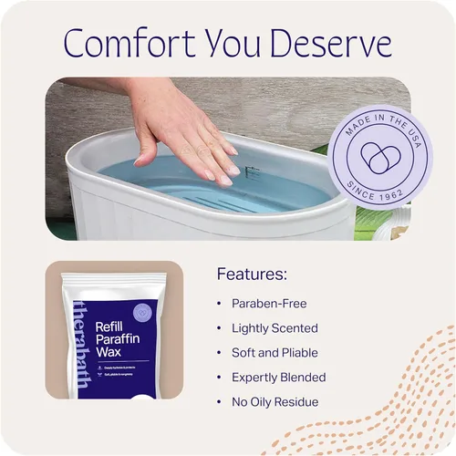 Vista 2 de Cera de Parafin Therabath Refilla, 6libras